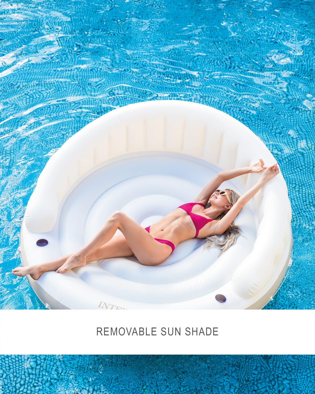 INTEX 58292EU - Isla hinchable canopy crema - 199x150 cm