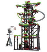 fischertechnik circuito de canicas Dynamic XXL, 544619 – juego de construcción, juguete educativo, con looping y LED arcoíris, a partir de 9 años