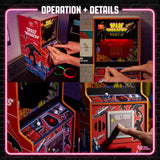 Quarter Arcades Oficial Space Invaders Parte II 1/4 Tamaño Mini Arcade Gabinete de Numskull - Replica Retro Arcade Game Machine - Micro Retro Console