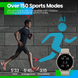 Amazfit GTR 3 46mm Smartwatch Pantalla AMOLED Reloj Inteligente Fitness GPS 150 +modos deportivos 21 días de duración de la batería Monitoreo de salud Alexa integrado Zepp OS Sistema 5 ATM