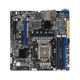 ASUS P12R-M/10G-2T - Placa Base Intel C252 - Intel LGA1200 Socket - DDR4 RAM - Micro-ATX, 90SB0AC0-M0UAY0, Color Negro