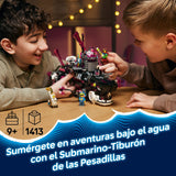 LEGO DREAMZzz 2 en 1 Submarino-Tiburón de Las Pesadillas de Juguete - 2 Opciones de Construcción con Aeronaves y 5 Minifiguras Inc. Mateo y Astrid - Regalo de para Niños y Niñas de 9+ años 71500