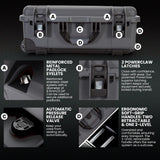 Nanuk Wheeled Series 935 NK-7 Maleta de protección Impermeable de Resina Ligera e Inserto de Espuma, Grafito