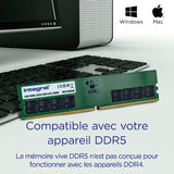 Integral 64GB Kit (2x 32GB) DDR5 RAM 5600MHz DIMM Módulo de memoria para PC de escritorio