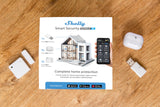 Shelly Smart Security Bundle XL, Paquete De Seguridad Inteligente, Dispositivos Bluetooth, Automatizacion del Hogar, No Hub Requerido, Batería De Larga Duración, Zonas De Alarmas Personalizadas