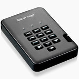iStorage diskAshur PRO2 SSD 8 TB - SSD seguro - FIPS Nivel 2 - Protegido por contraseña - Resistente al polvo y al agua