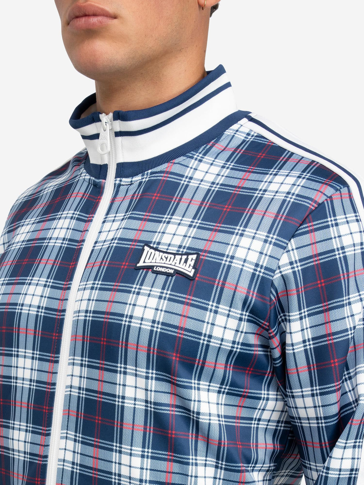 Lonsdale Wembely Traje, Azul Marino/Blanco/Rojo, M Hombres