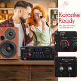 Pyle Amplificador estéreo Audio Receptor Sistema de Sonido con Bluetooth Wireless Streaming, MP3/USB/SD/AUX/FM Radio