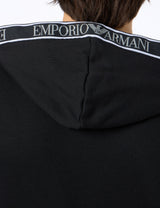 Emporio Armani Iconic Terry Sweater Hombre, Negro (Black), XL