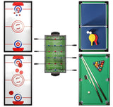 Sport1 Supertable Mini. Futsal multijuego 5 en 1. Futbolín Medidas 97,5 x 48 x 69 cm. Boletín Multiusos: 3 vs 3, Tenis de Mesa, Hockey, Billar, Curling. Incluye Accesorios.