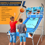 SereneLife juego baloncesto, Marcador LED digital, Plegable, Para niños y Adultos, Ideal para interiores y exteriores
