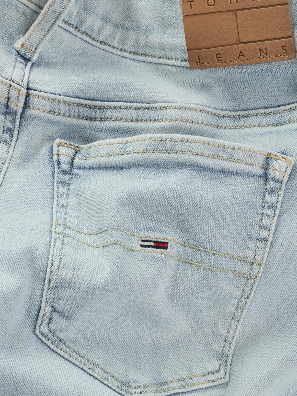 Tommy Jeans Nora MD Skn ANK Zip Bi1213 Dw0Dw20034 Ceñido, Denim (Denim Ultra Light), 34W / 28L para Mujer