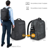 Everki Studio Mochila Expandible ECO-Friendly, Laptop hasta 15 Pulgadas, Botellas Recicladas (EKP118E-ECO)