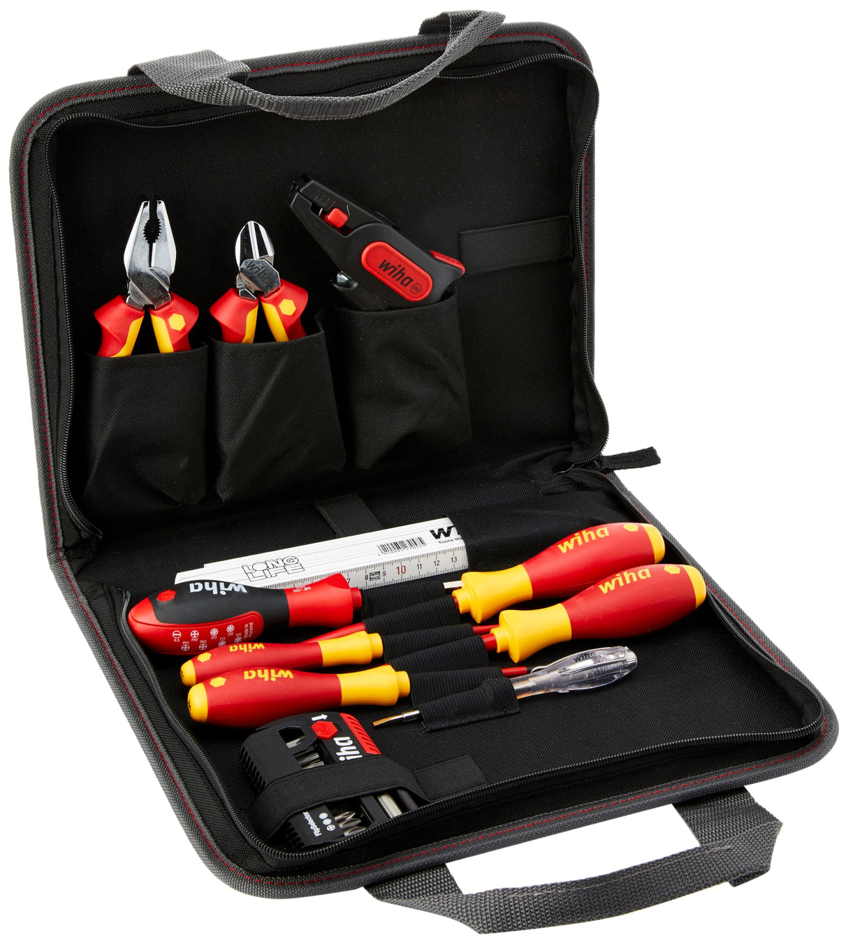Wiha Juego de herramientas para electricistas en surtido, de 33 unid., incl. funda para herramientas (41241)
