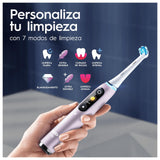 Oral-B iO 9 Cepillo de Dientes Eléctrico con Mango Recargable, 1 Cabezal, Estuche de Viaje con Cargador y Funda Magnética, Diseñado por Braun, Regalos Originales para Mujer y Hombre - Rosa