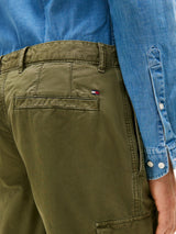 Tommy Hilfiger Denton LW Twill Cargo Mw0Mw39695, Green (Dark Greenery), 40W x 30L para Hombre