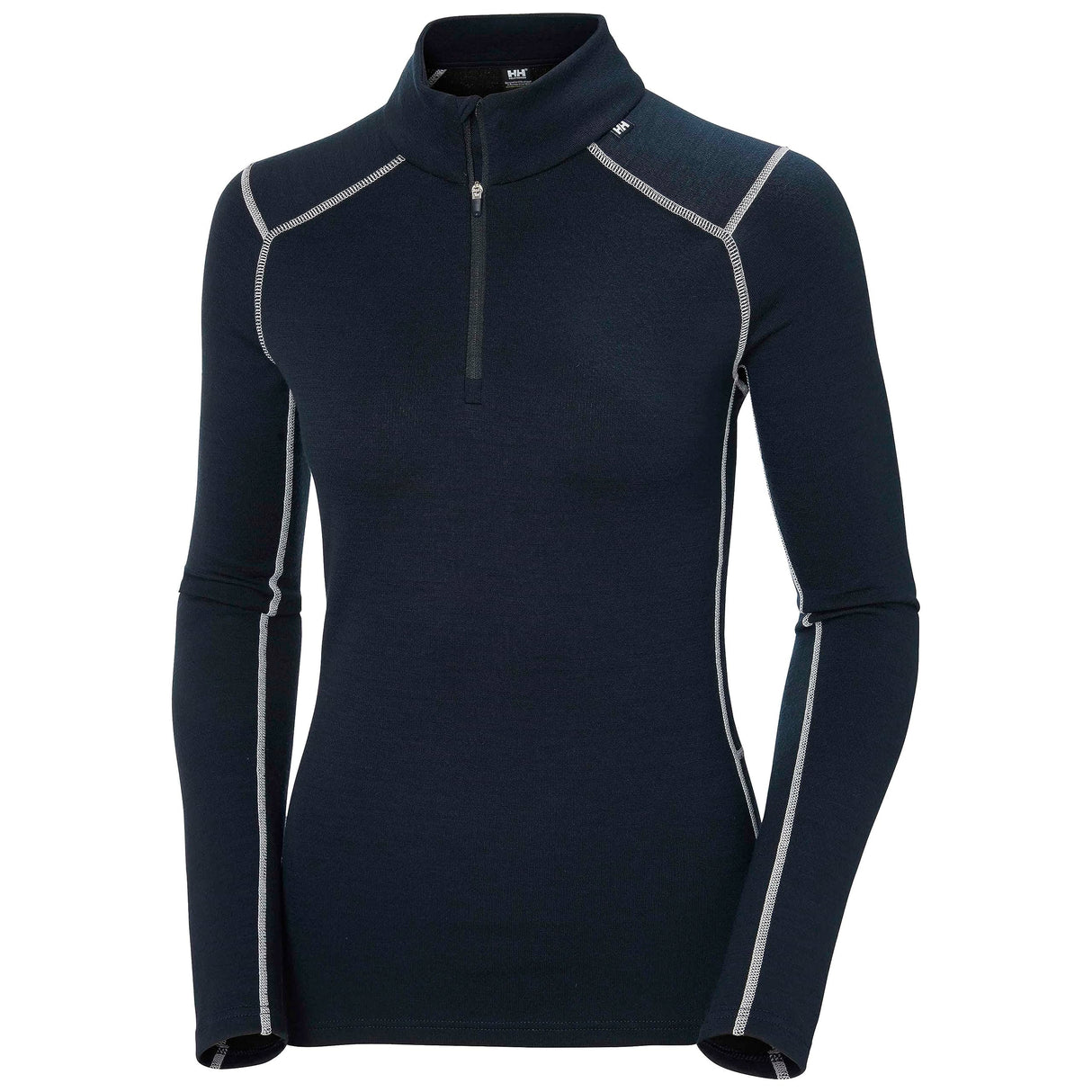 Helly-Hansen Womens W Lifa Merino Midw 1/2 Zip, Azul marino, XL