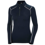 Helly-Hansen Womens W Lifa Merino Midw 1/2 Zip, Azul marino, XL