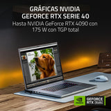 Razer Blade 18 (2024) - Portátil Gaming de 18 Pulgadas Mini-LED - Nvidia Geforce RTX4070 - Intel Core i9-14900HX - Pantalla 18" QHD+ 300Hz - Snap Tap (32 GB DDR5, 2TB SSD) Teclado Español | Mercury