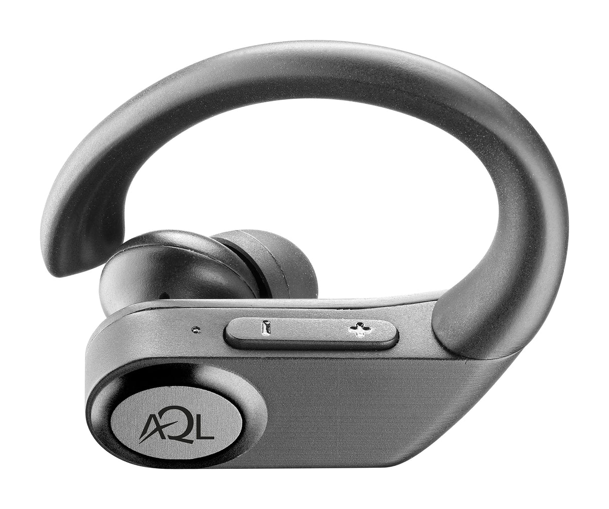 AQL Sport Boost Charge | Auriculares Bluetooth | Auriculares Bluetooth Deportivos - Estéreo Inalámbrico - Impermeable - Estuche de Carga para 5 Cargas - Negro