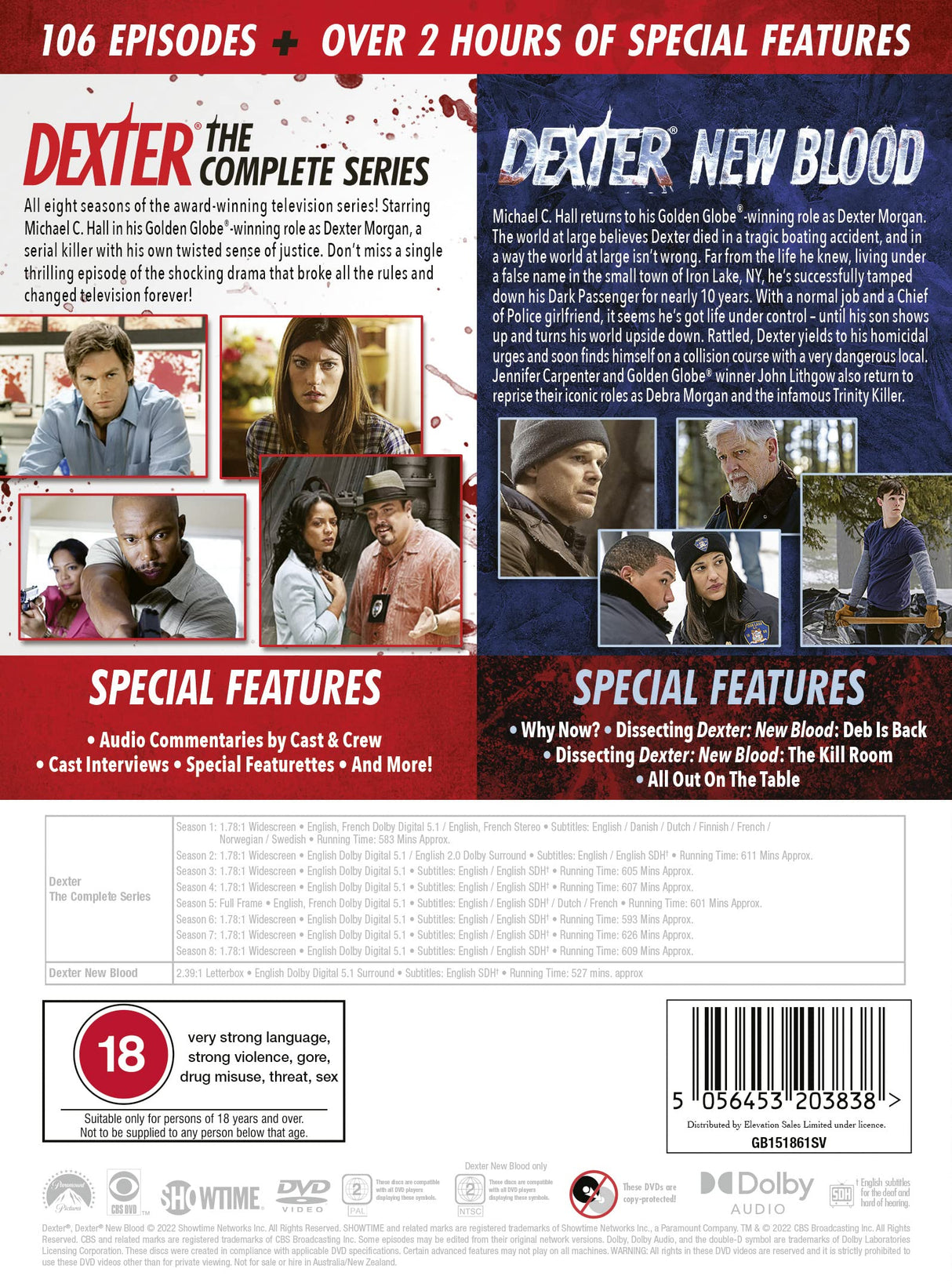 Dexter: The Complete Series + Dexter: New Blood [DVD]