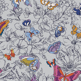 Vera Bradley Neceser de Maquillaje de algodón para Mujer, Wing + Bloom, Talla única, Neceser de algodón para cepillar