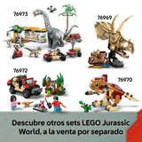 LEGO Jurassic World Misión Aérea: Spinosaurus y Quetzalcoatlus - 2 Figuras de Dinosaurios, Camión y Helicóptero de Juguete y 4 Minifiguras - Regalo para Niños y Niñas de 8+ Años 76976