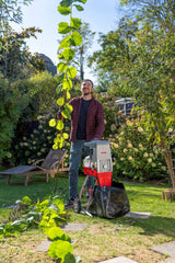 IKRA trituradora eléctrica de jardín ILH 3000 S, potente 3000 W, grosor de ramas de hasta 44 mm, incl. bolsa colectora de 45 l