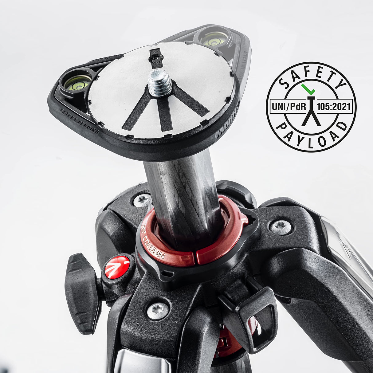 Manfrotto MT055CXPRO3 - Trípode completo (fibra de carbono, 3 secciones), negro
