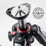 Manfrotto MT055CXPRO3 - Trípode completo (fibra de carbono, 3 secciones), negro