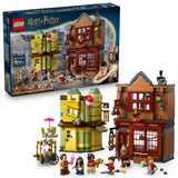 LEGO Harry Potter Artículos de Calidad para Quidditch y Heladería - Tiendas del Callejón Diagon de Juguete - 6 Minifiguras, Nimbus 2000 y Snitch Dorada - Regalo para Niños y Niñas de 8+ Años 76452