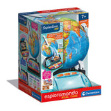 Clementoni Sapientino Più – Globo interactivo parlante, globo educativo con bolígrafo Bluetooth y aplicación, para niños de 6 años, 16446