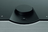 TechniSat AUDIOMASTER MR2 - Altavoz ELAC WLAN de 60W y Radio Internet (con Streaming de Audio UPnP/DLNA, Altavoz Multiroom para Reproducir Radio Internet, Spotify y Bluetooth) Negro/Plateado