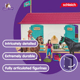 Schleich Horse Club 42551 — Casa de Campo y Establo Lakeside, 192 Piezas — Casa de Muñecas con Muchos Detalles — Animales de Juguete Coleccionables — Juguetes para Niños de 5 Años o Más