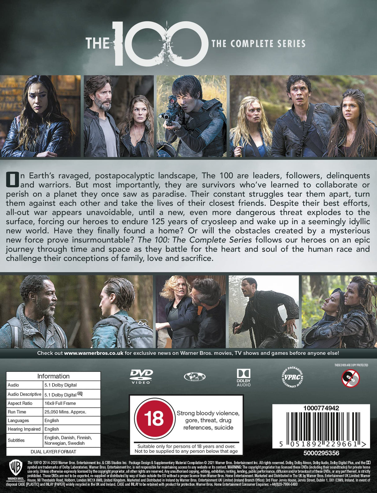 The 100: The Complete Series [DVD] [2020]