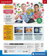Clementoni - Exploramundo Digital, Globo terráqueo Bola del Mundo interactiva Infantil, 7 años, Multicolor (55387)
