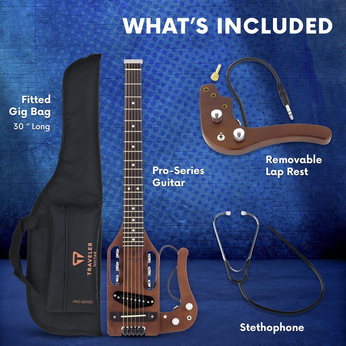 Traveler Guitarra, Marrón envejecido.