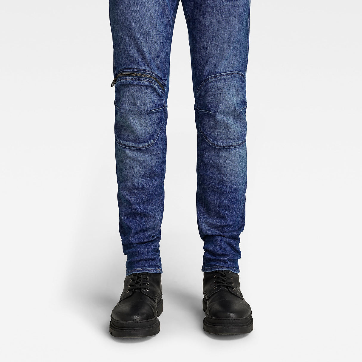 G-Star Para Hombre Jeans 5620 3D Zip Knee Skinny, Azul (faded water D01252-C051-D336), 28W / 30L