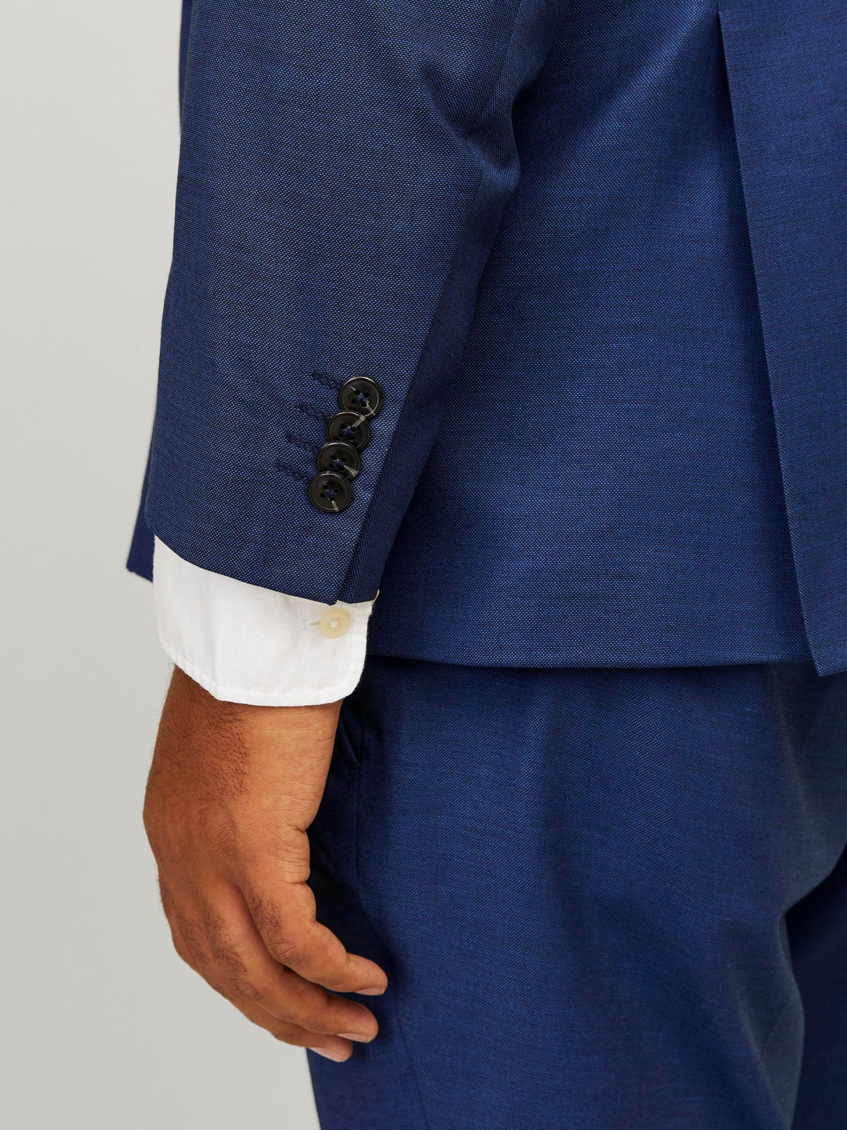 JACK&JONES PLUS Jprsolaris Blazer Noos Pls Chaqueta de Traje, Azul Medieval, 72 Hombres