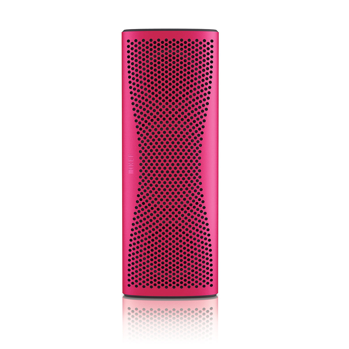 KEF SP3892FD-BUN - Altavoz portátil (Bluetooth, Micro USB, Alcance de 10 Metros, con Funda de Cuero) Color Fucsia