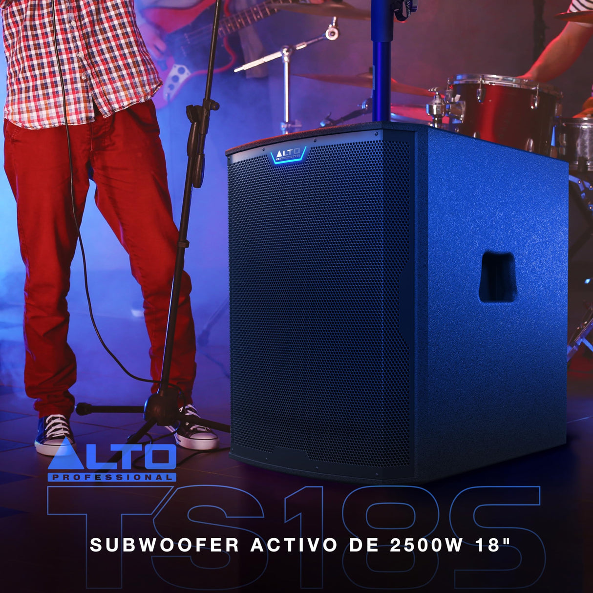 ALTO TS18S Subwoofer 2500W 18 Pulgadas Altavoz Autoamplificado, 6 Modos DSP, Fácil Configuración, 137dB, Bobina de Voz 3 Pulgadas, Graves de Superior Calidad