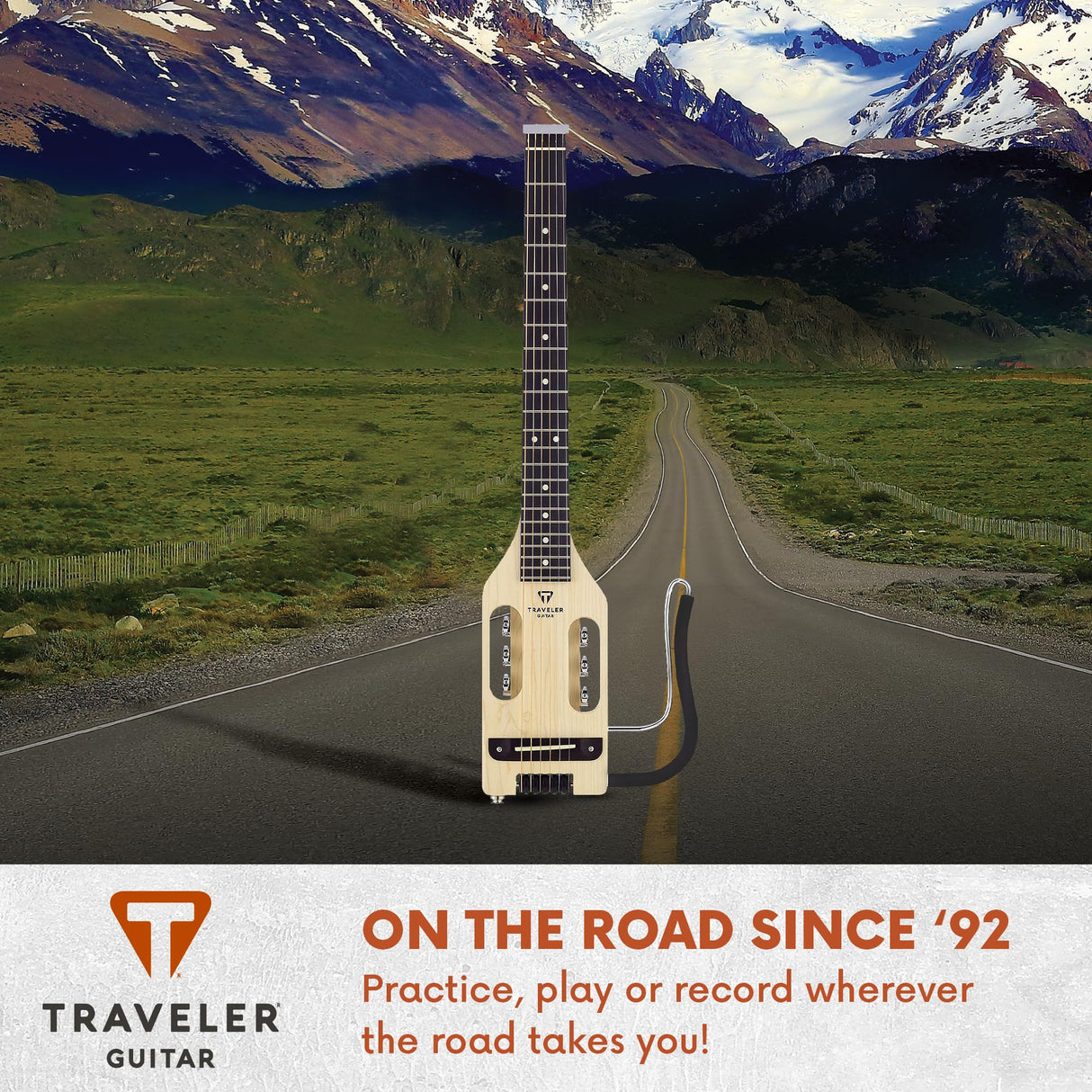 Traveler Guitar Guitarra acústica eléctrica ultraligera, arce (ULA MPS)