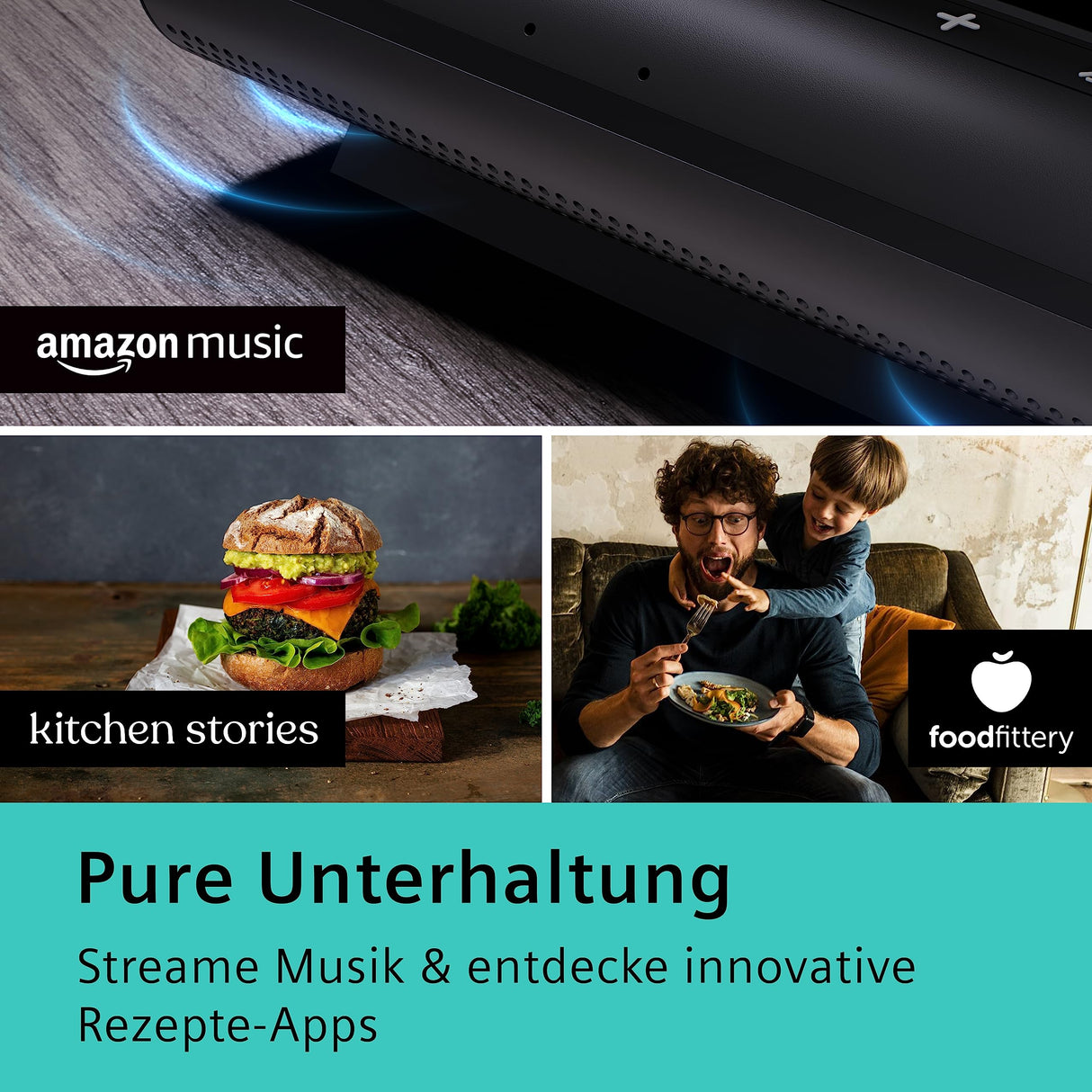 Siemens Smart Kitchen Dock XSDS10 - Centro de Control de Voz para Dispositivos de Cocina Inteligentes, Control por Gestos, Compatible con tabletas/Smartphones a Partir de iOS 15.0/Android 11, Color