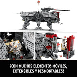 LEGO Star Wars 75337 Caminante AT-TE - Juguete Construcción con 3 Minifiguras de Soldados Clon 212 y Figura de Droide Araña - Regalo para Niños y Niñas de 9+ Años y Fans de La Venganza de los Sith