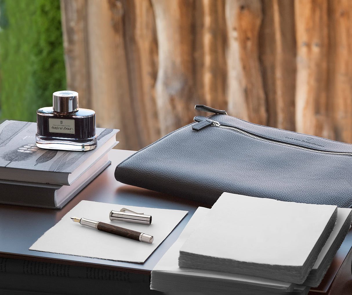 Graf von Faber-Castell 145522 Classic - Pluma estilográfica (granadill, anchura de la pluma EF