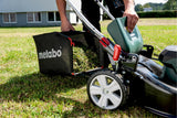 metabo cortacésped a batería RM 36-18 LTX BL 46 – 601606650 – 18 V – con función de Mulching – para Jardines de hasta 800 m² – Incluye 2 baterías y Cargadores