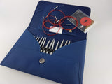 Addi Click Novel-Juego de Puntas Cortas de Encaje-8 prs, 5 Cables, 1 Conector, Metal, Azul, Oro, Rojo, Oine Size