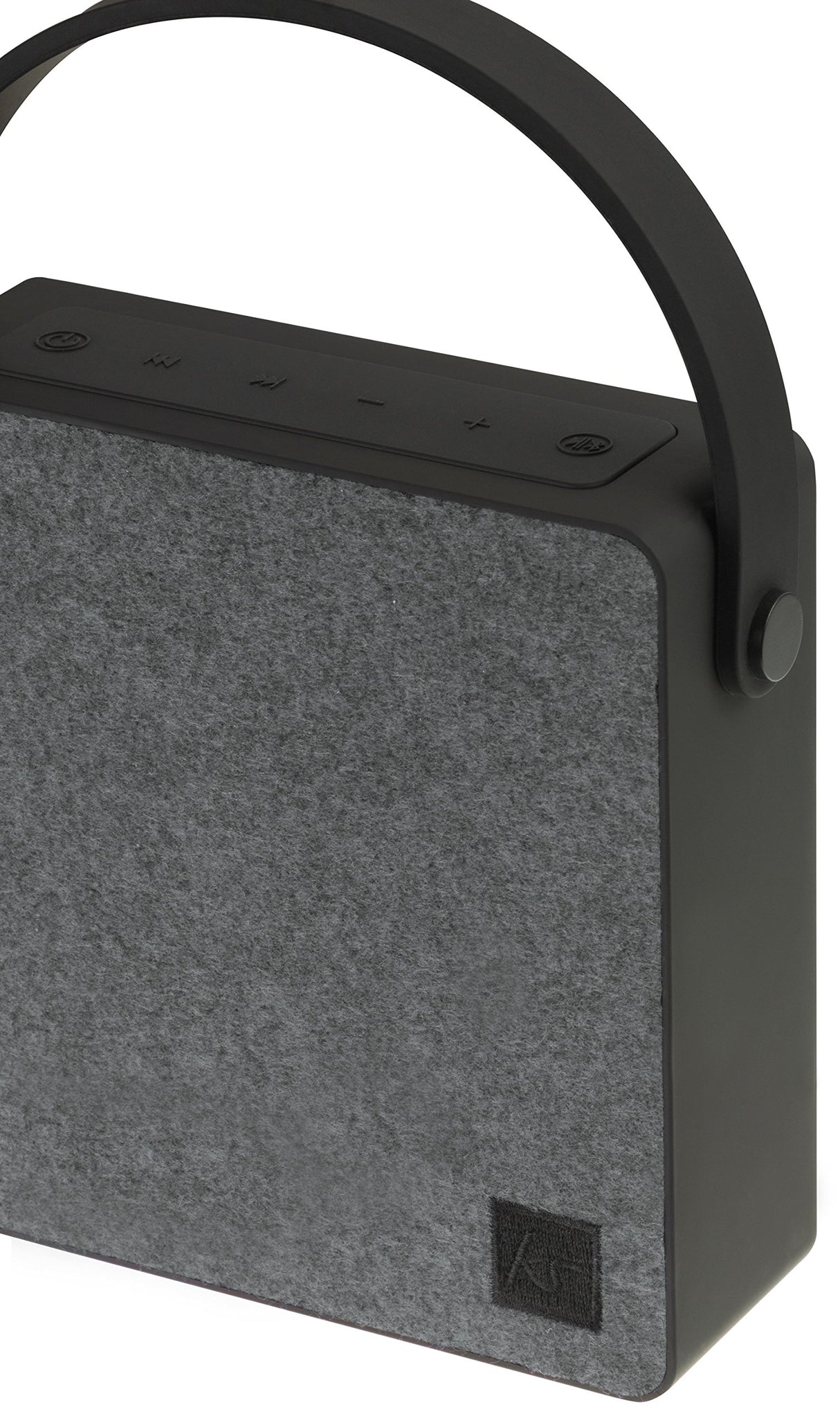 KitSound Flair - Altavoz portátil inalámbrico con Bluetooth y Cable Auxiliar de 3,5 mm Gris