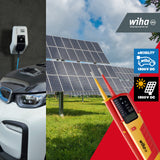 Wiha Comprobador de tensión y paso eMobility, 12-1.000 V CA, CAT IV incl. 2 pilas AAA (44319)