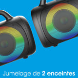 RYGHT TOOGO XL R481047 – Altavoz Exterior inalámbrico con LED RGB – 7 Horas de autonomía, Color Negro